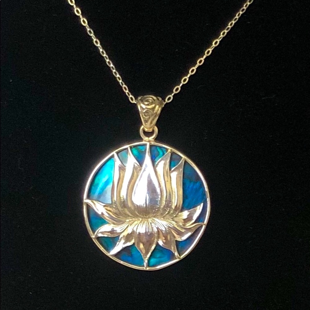 Sterling Silver Spiritual Lotus Pendant 💎✨